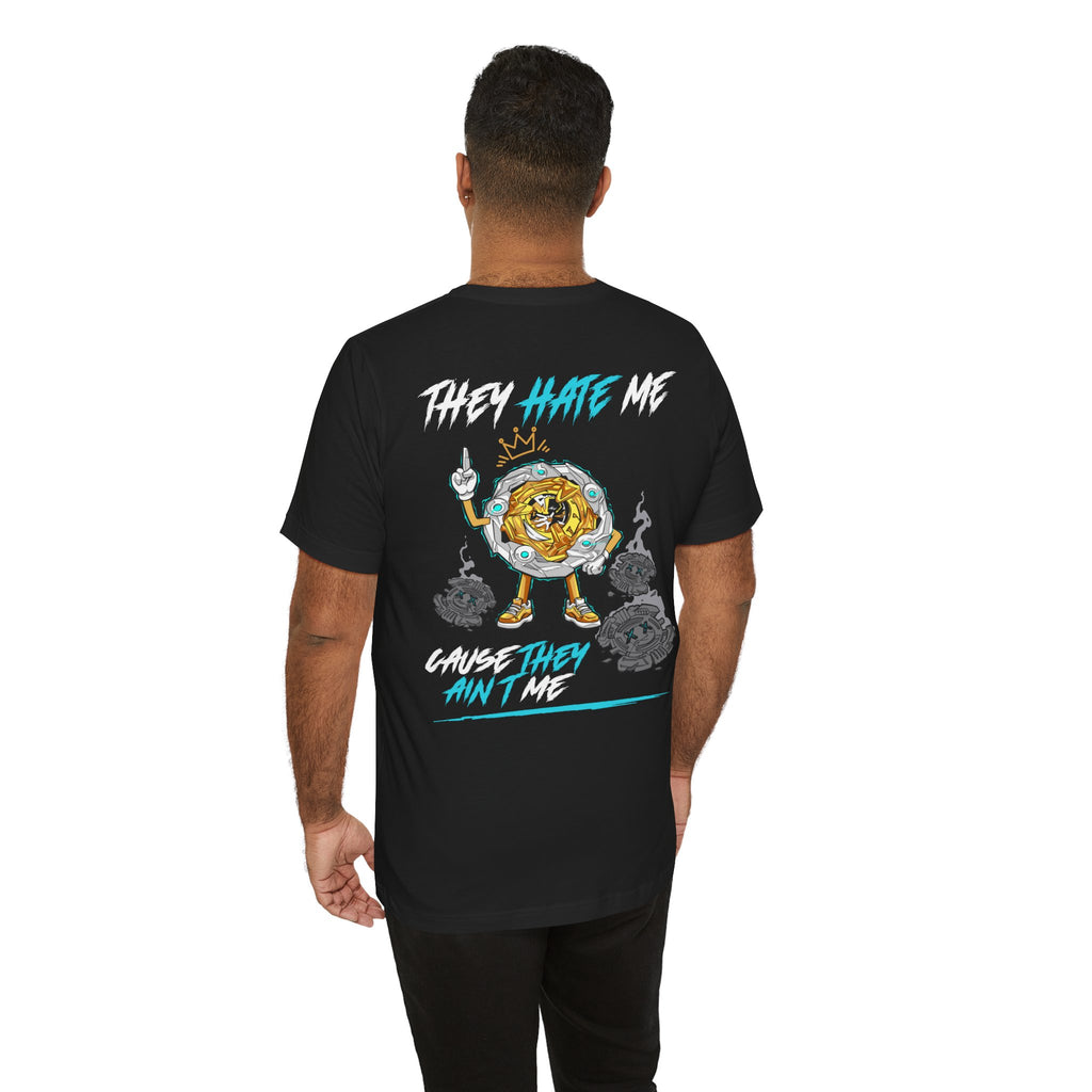 Wizard Rod — “They Hate Me” Premium Tee